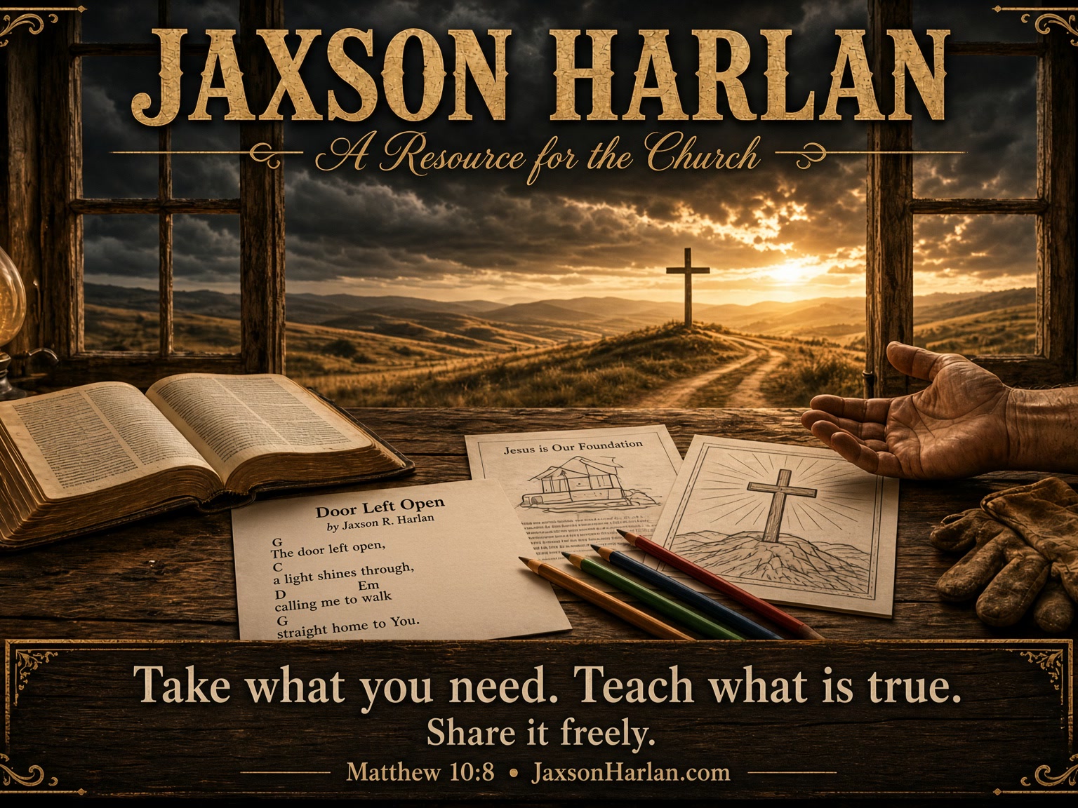 Church and School Resources for the Christian and Church Outreach - Jaxson Harlan Ministry